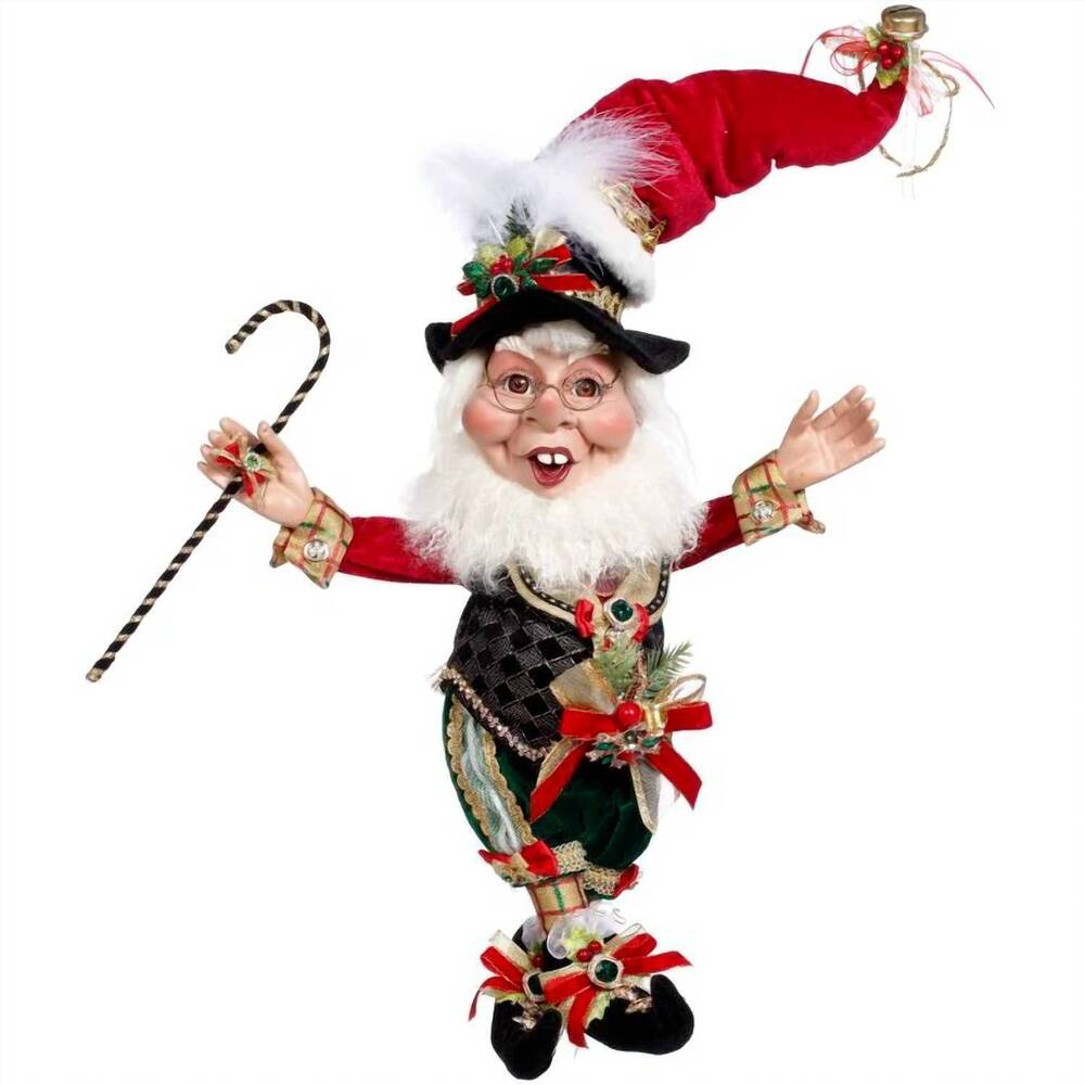 NEW MARK ROBERTS humbug elf medium 17" in red